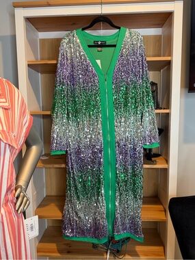 Ashley Stewart Green Sequin Dress